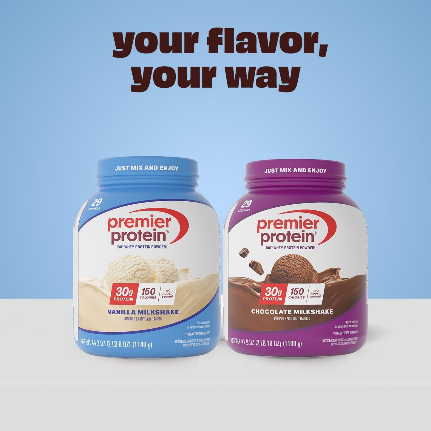 Premier Protein 30g High Protein Powder, 100% Whey, Vanilla, 29 Servings