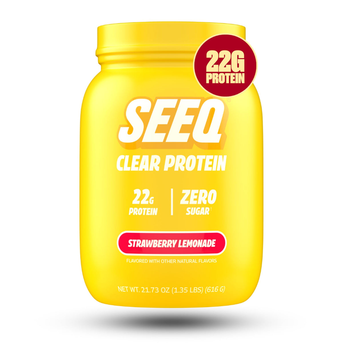 SEEQ Clear Protein Powder - Blue Razz Freeze - 22 Servings - 22g Clear Whey Protein Isolate - Zero Sugar - 0g Lactose - Allergen Friendly - GLP1 Support - Bone Health - Muscle Post Workout Recovery