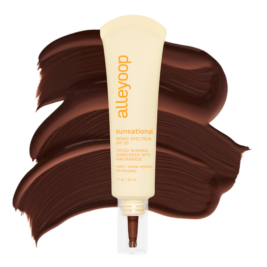 Alleyoop Sunsational Tinted Moisturizer SPF 50 for Face Broad Spectrum – 100% Mineral Face Sunscreen with Jojoba, Hydrating & Soothing Tinted Sunscreen, Vegan & Cruelty-Free (Twilight)