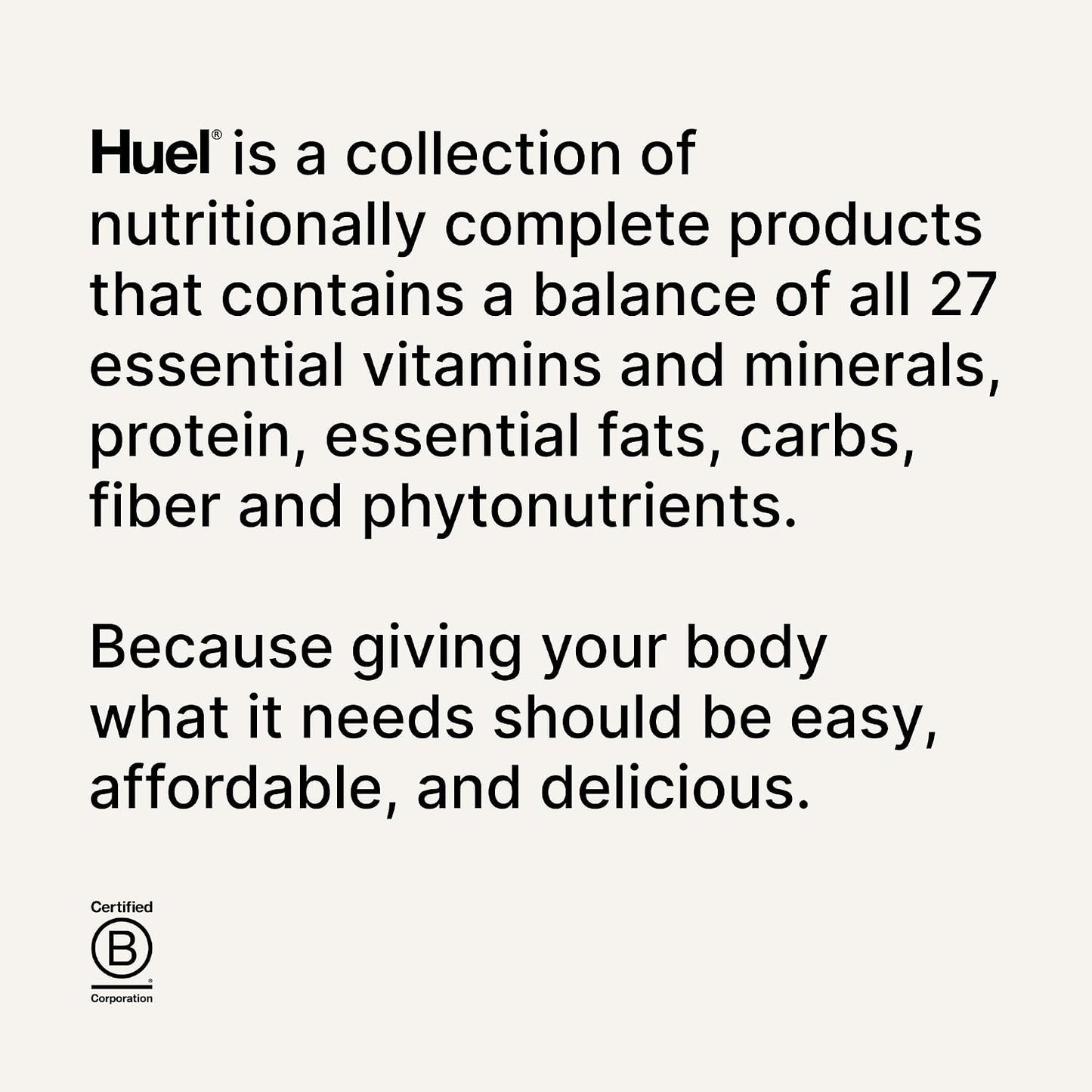 Huel Black Edition | Chocolate 40g Vegan Protein Powder | Nutritionally Complete Meal Replacement | 27 Vitamins and Minerals, Gluten Free | 17 Servings