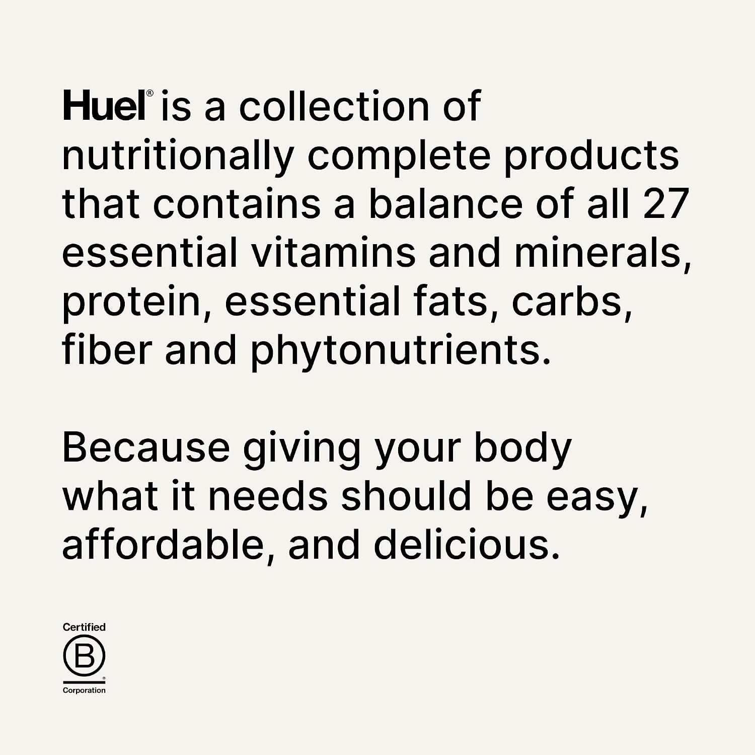 Huel Black Edition | Chocolate 40g Vegan Protein Powder | Nutritionally Complete Meal Replacement | 27 Vitamins and Minerals, Gluten Free | 17 Servings