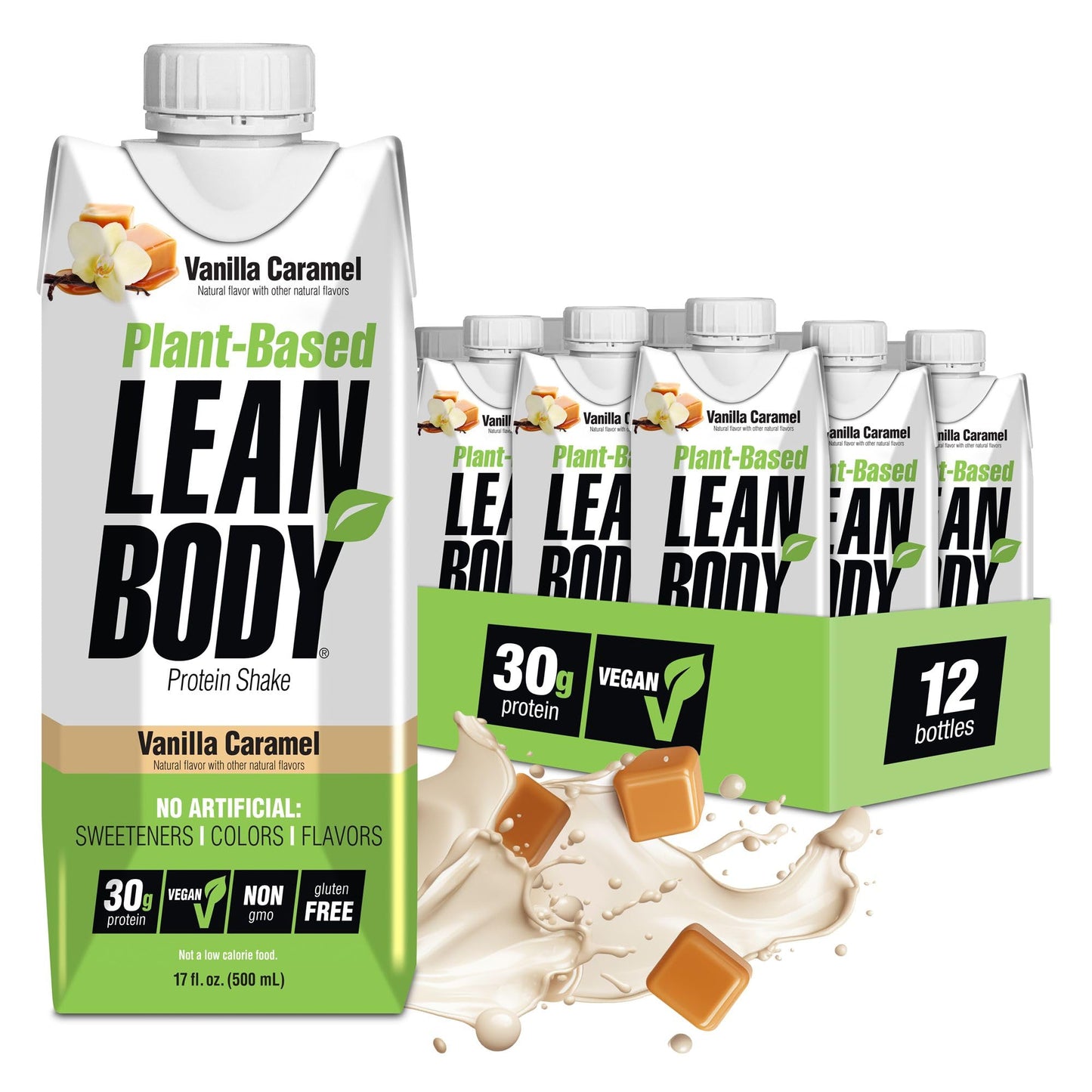 Labrada Lean Body Ready-to-Drink Banana Protein Shake,40g Protein,Whey Blend,0 Sugar,Gluten Free,22 Vitamins & Minerals,17 Ounce (Recyclable Carton & Lid - Pack of 12) LABRADA