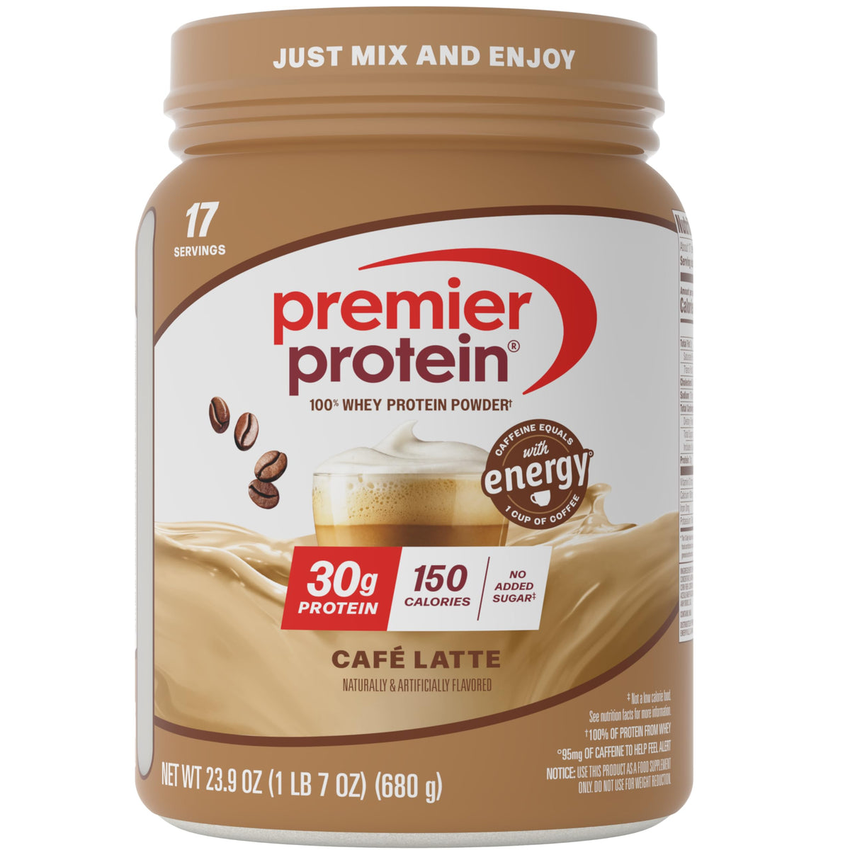 Premier Protein 30g High Protein Powder, 100% Whey, Vanilla, 29 Servings
