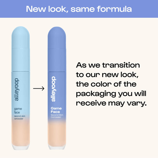 Alleyoop Game Face Makeup Concealer - Lightweight, Buildable Under Eye Concealer for Dark Circles, Hydrating Cream Formula for Women with Aloe Stem Cell - Smooth, Crease-Proof Makeup (Trailblazer)