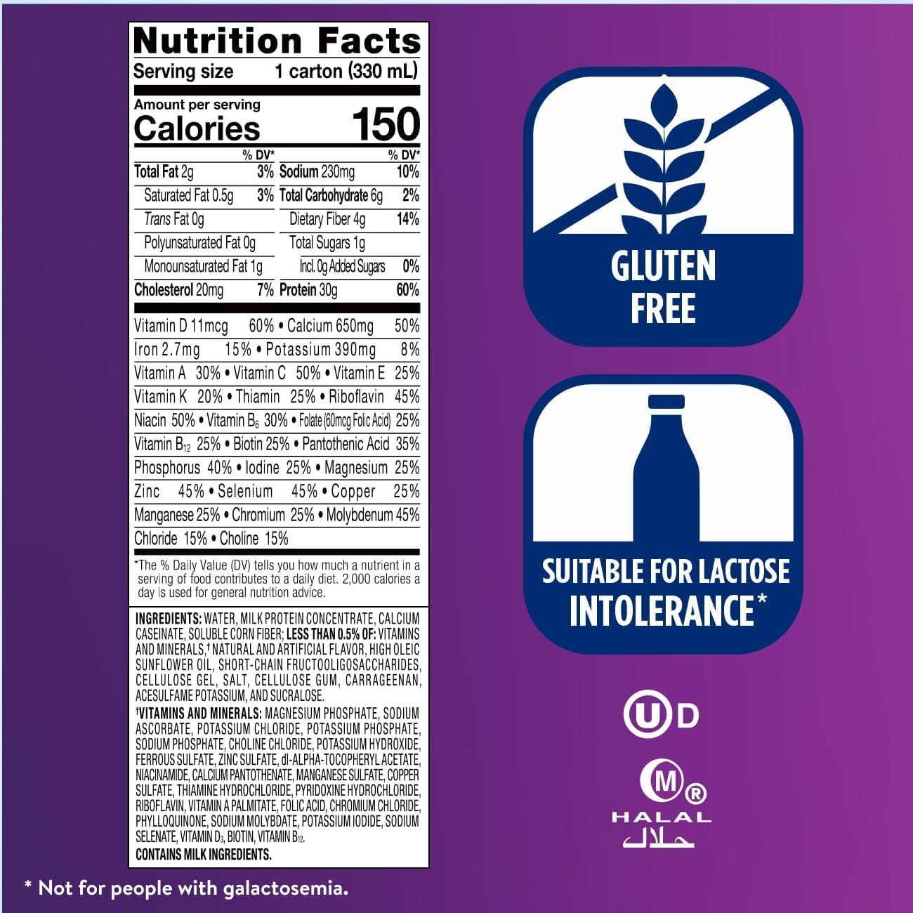 Ensure Max Protein French Vanilla Shake, 30g High Protein, 12 Pack | 30g Protein to Support Muscle Health & Manage Hunger for Adults, Each Protein Shake has 1g Sugar, 150 Calories, 4g Fiber