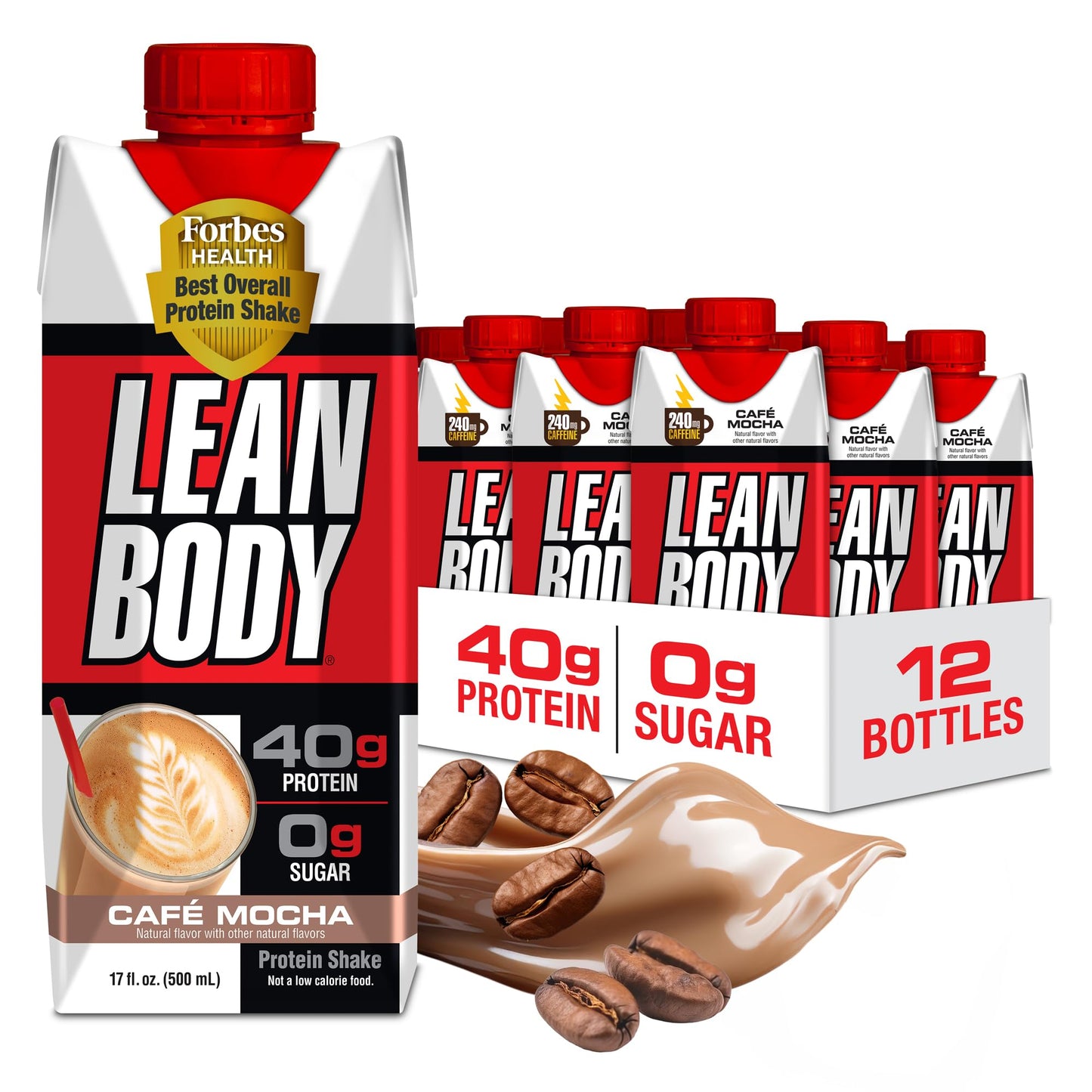 Labrada Lean Body Ready-to-Drink Banana Protein Shake,40g Protein,Whey Blend,0 Sugar,Gluten Free,22 Vitamins & Minerals,17 Ounce (Recyclable Carton & Lid - Pack of 12) LABRADA