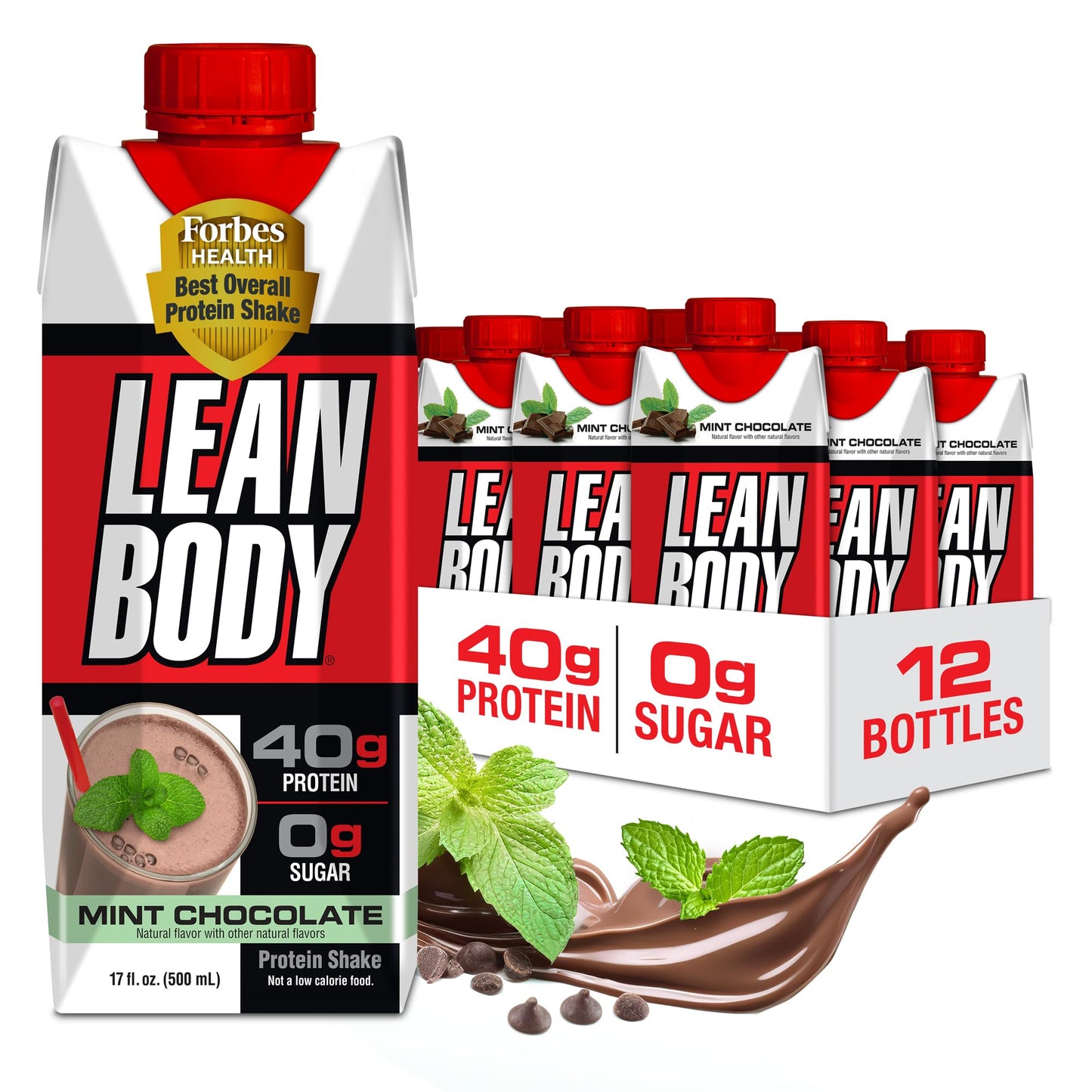Labrada Lean Body Ready-to-Drink Banana Protein Shake,40g Protein,Whey Blend,0 Sugar,Gluten Free,22 Vitamins & Minerals,17 Ounce (Recyclable Carton & Lid - Pack of 12) LABRADA