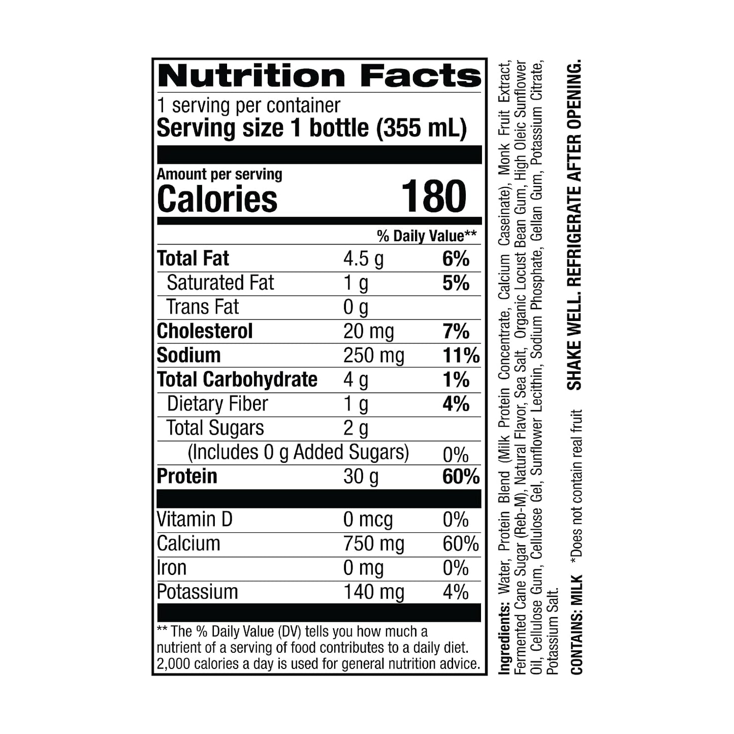 Jocko Fuel High Protein Shakes, Banana Cream, 12 fl oz | 12 Pack