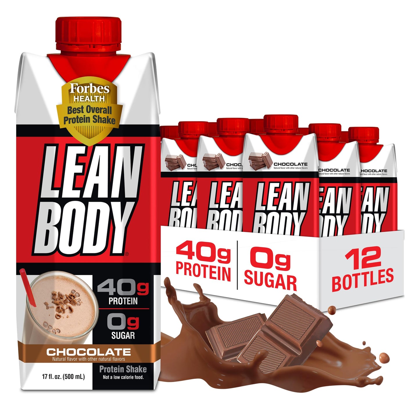 Labrada Lean Body Ready-to-Drink Banana Protein Shake,40g Protein,Whey Blend,0 Sugar,Gluten Free,22 Vitamins & Minerals,17 Ounce (Recyclable Carton & Lid - Pack of 12) LABRADA