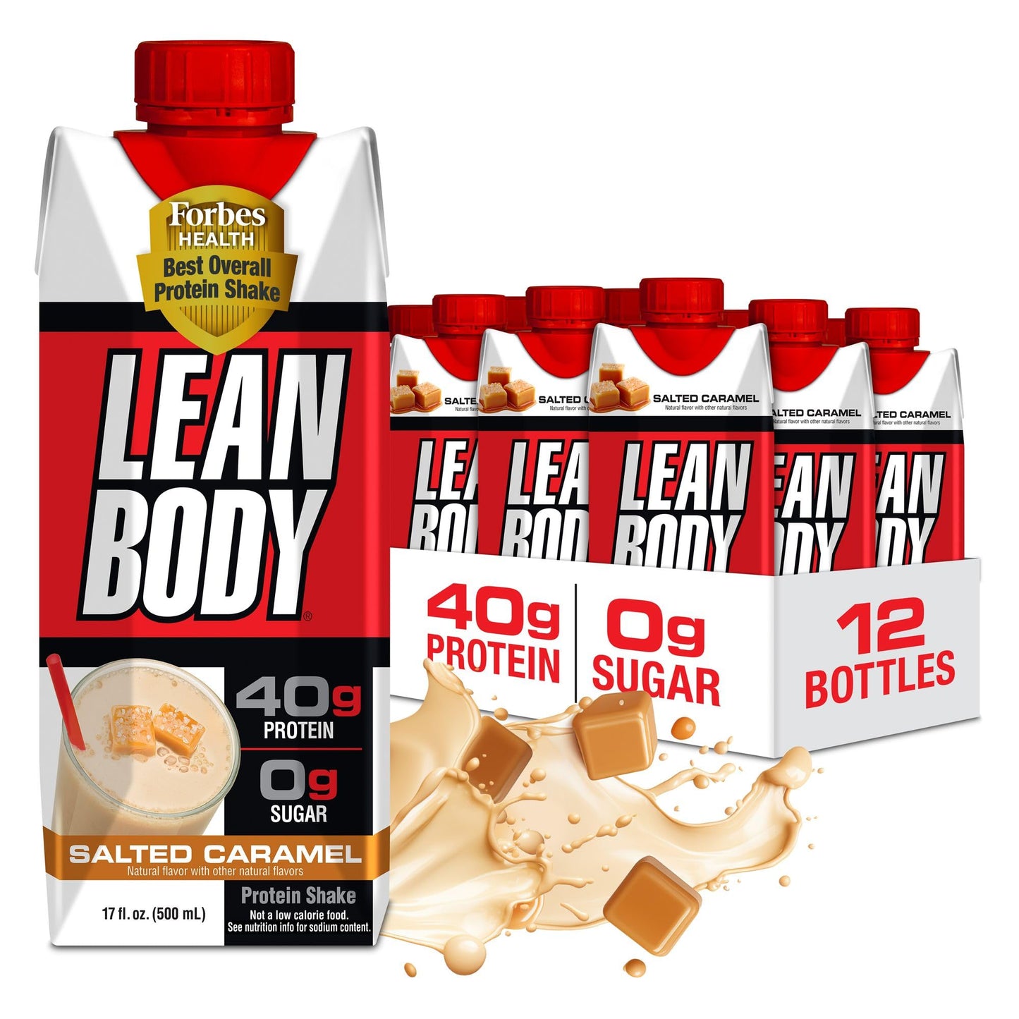 Labrada Lean Body Ready-to-Drink Banana Protein Shake,40g Protein,Whey Blend,0 Sugar,Gluten Free,22 Vitamins & Minerals,17 Ounce (Recyclable Carton & Lid - Pack of 12) LABRADA