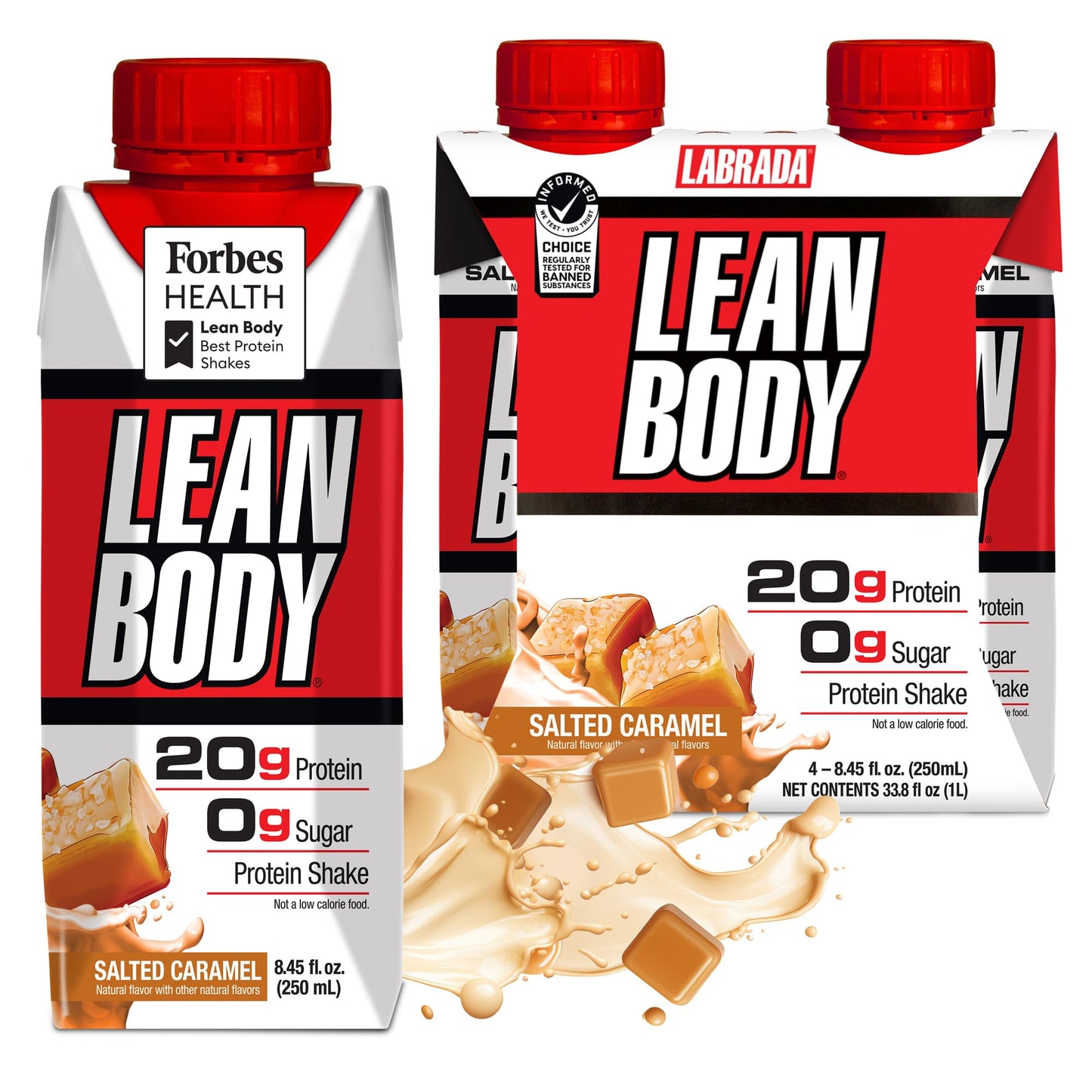 Labrada Lean Body Ready-to-Drink Banana Protein Shake,40g Protein,Whey Blend,0 Sugar,Gluten Free,22 Vitamins & Minerals,17 Ounce (Recyclable Carton & Lid - Pack of 12) LABRADA